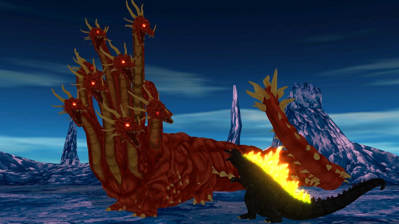 Godzilla vs Orochi - A Godzilla Fan Animated Battle