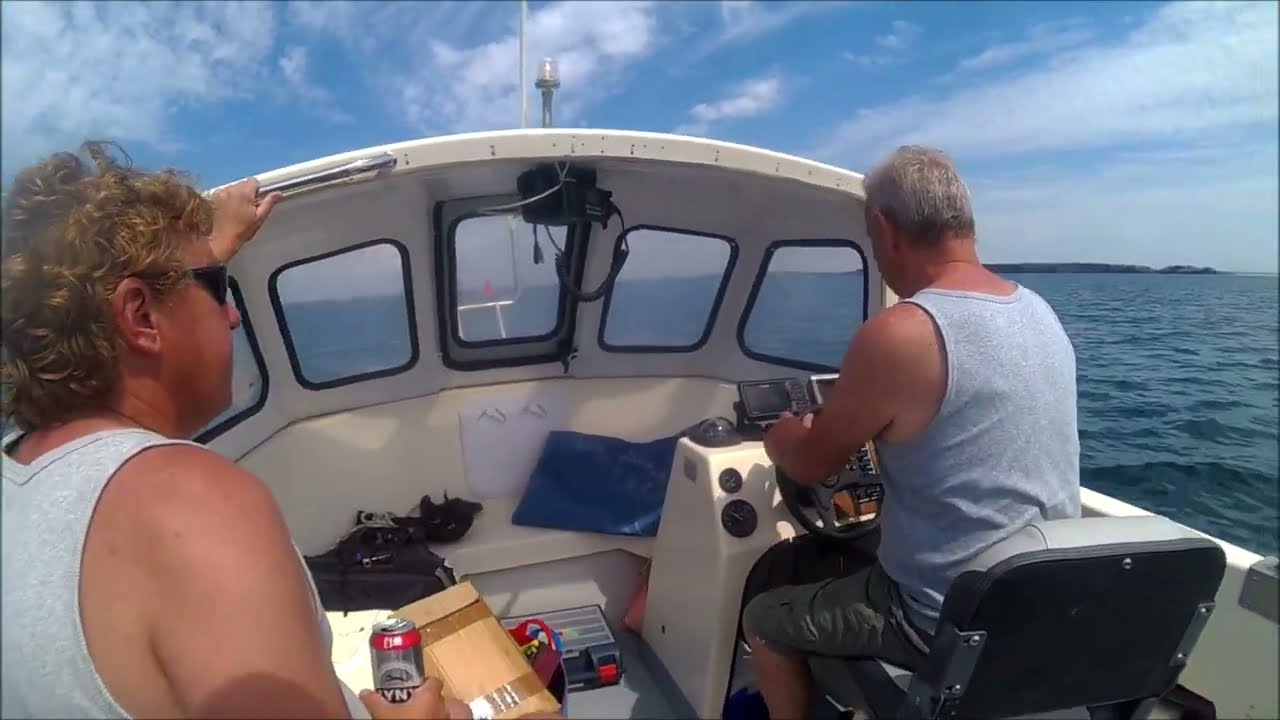 Fun on Mike's boat for cod, mackerel, pollock in Milford Haven Pembrokeshire Wales UK