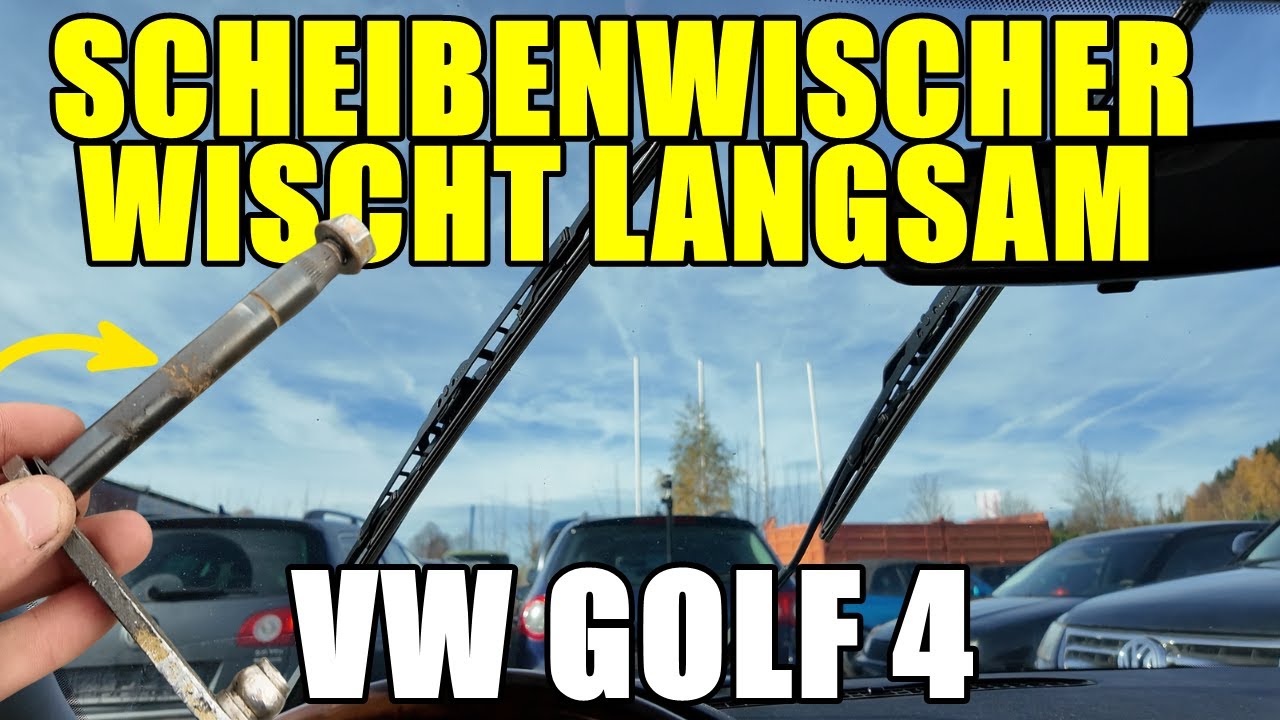 VW GOLF 4 Scheibenwischer BLEIBT STEHEN / WISCHT LANGSAM : Die ECHTE Ursache & Lösung!