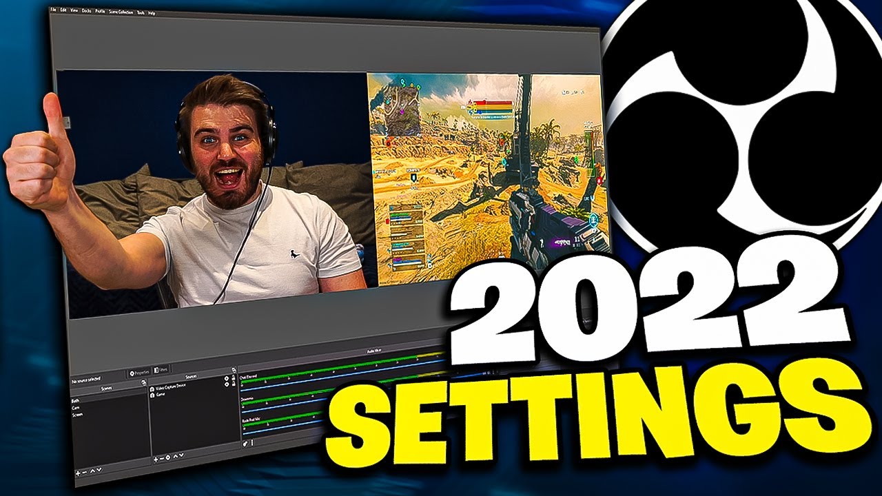 OBS BEST Recording Settings ⚙️ 2022 (+ Separate Facecam & Gameplay!)