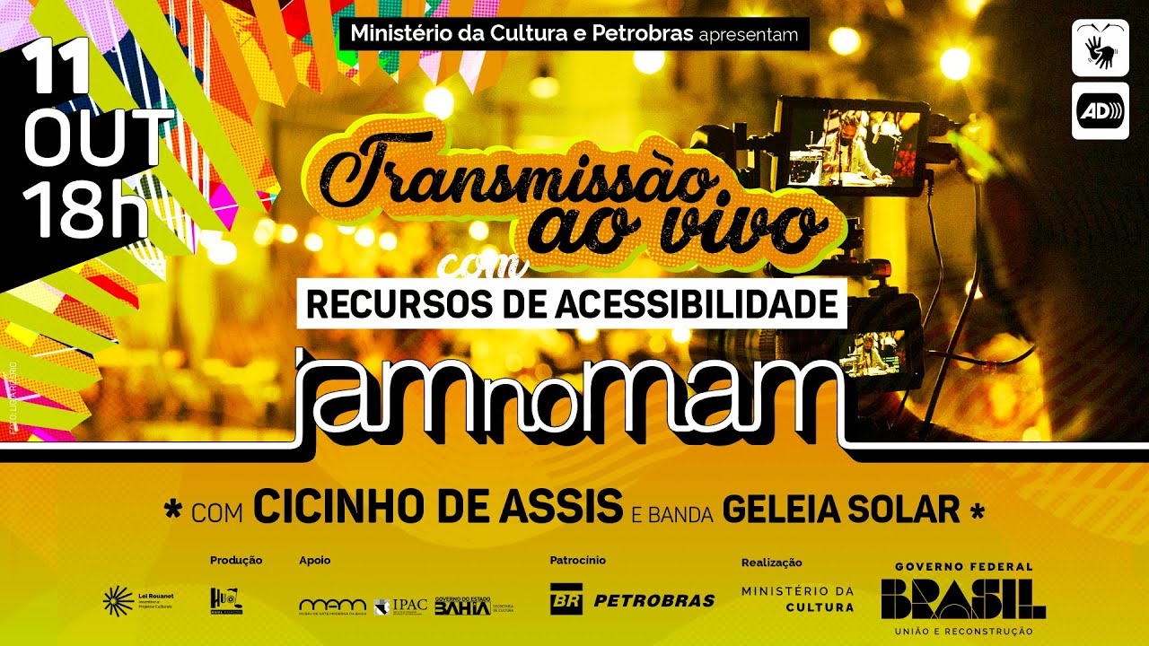 JAM no MAM ao vivo com Acessibilidade - 11 de Outubro de 2025
