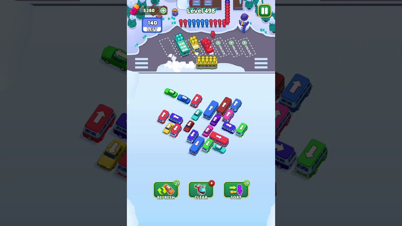 Bus Escape: Traffic Jam Level 496 to 500