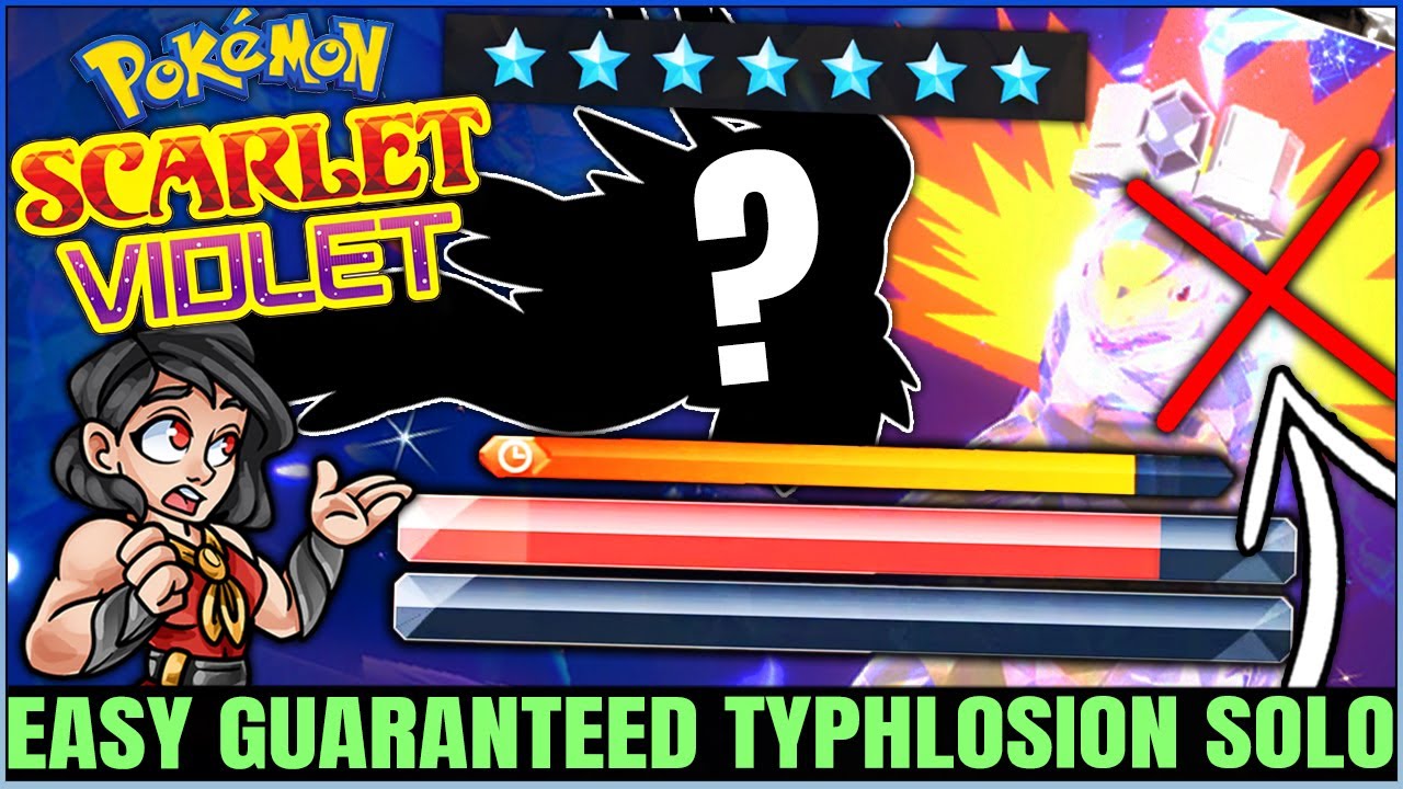 The Best Pokemon To Solo 7 Star Typhlosion Easy Every Time - Raid Guide - Pokemon Scarlet Violet!