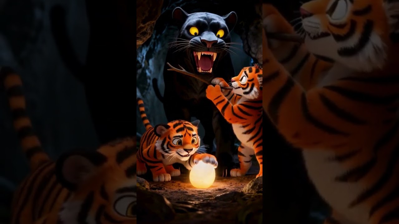The Little Tiger and the Fire Phoenix - A Story of Bravery and Friendship