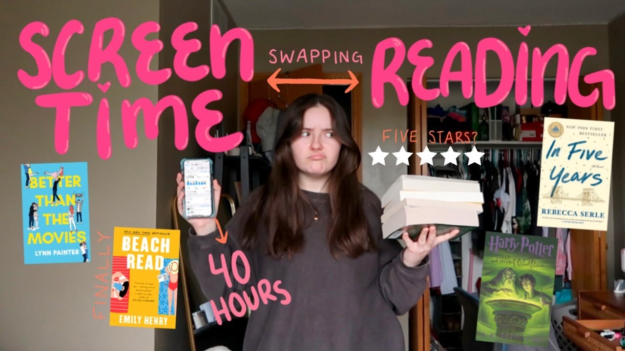 SWAPPING MY PHONE SCREEN TIME FOR READING | reading vlog