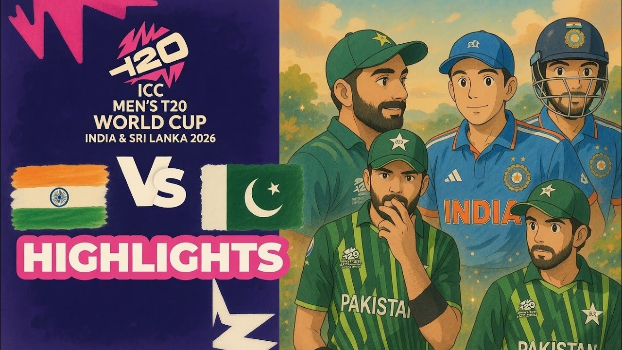 ICC MAN'S T20 WORLD CUP 🏆 2026 | IND 🇮🇳 VS PAK 🇵🇰 | HIGHLIGHTS | Visual Graphics 🧐 | 