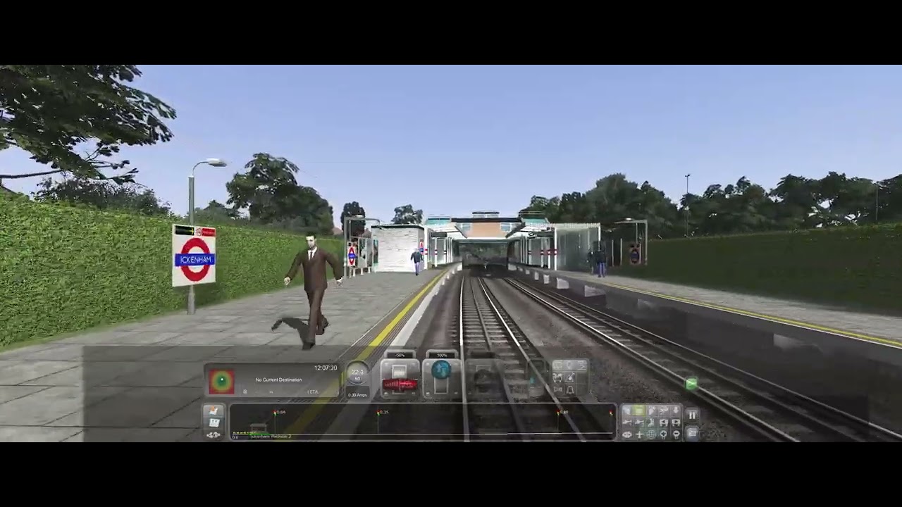 Metropolitan Line:  Test Run from Uxbridge to Rayners Lane (S7).