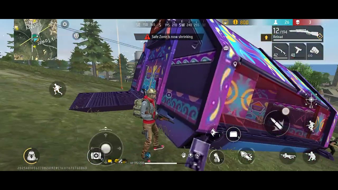 First' time playing free fire 