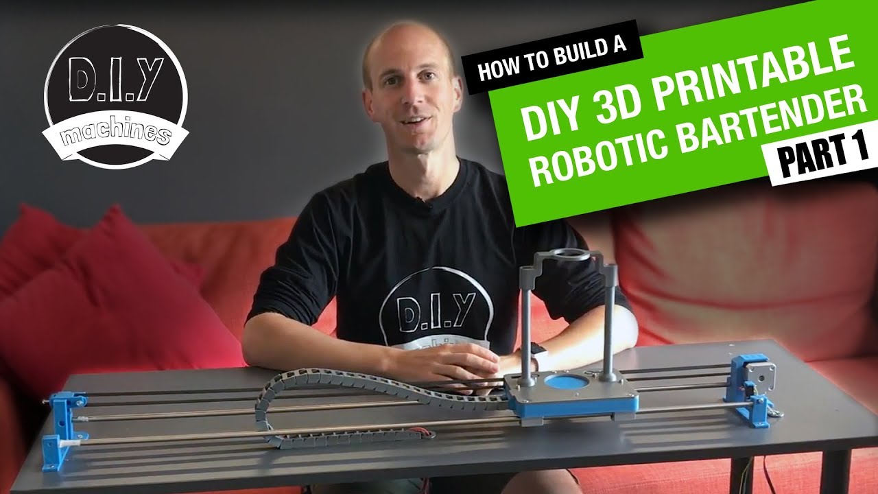 Как построить робота-бармена на базе Arduino, напечатанного на 3D-принтере своими руками — Часть 1