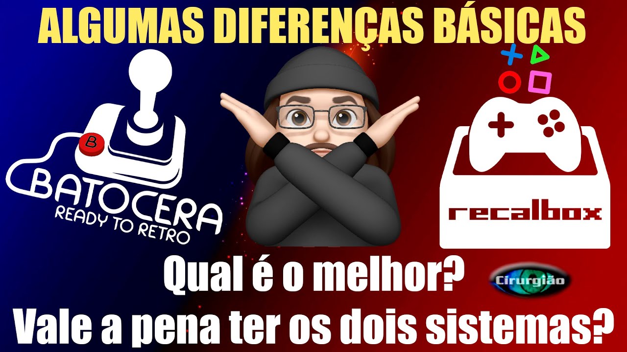RECALBOX e BATOCERA, Qual é melhor? Vale a pena ter os dois sistemas? CirurgiaoVideos