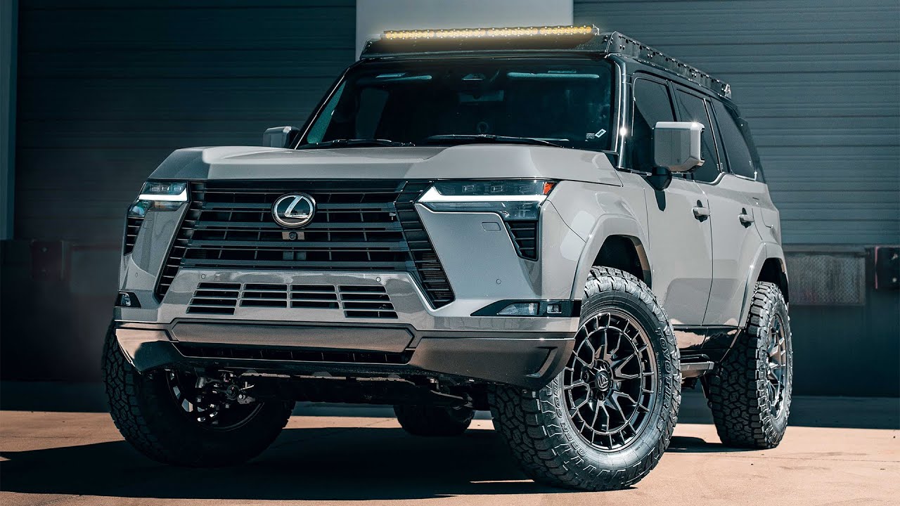 Сборка Lexus GX550 | Лифт-комплект, багажник на крышу и лестница от Westcott Designs