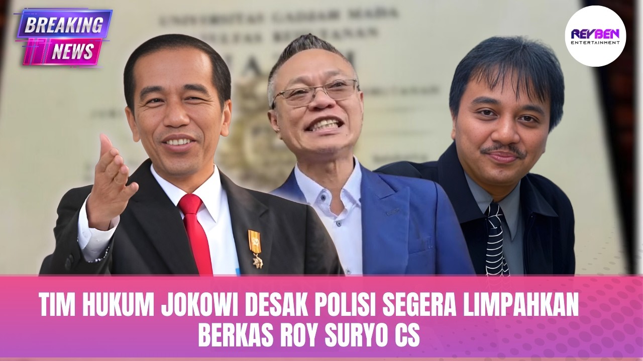 TIM HUKUM JOKOWI DESAK POLISI SEGERA LIMPAHKAN BERKAS ROY SURYO CS