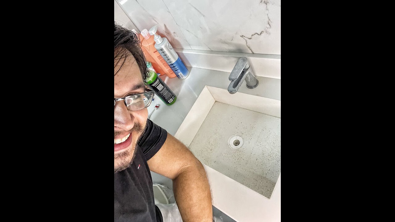 LIMPEZA DE PIA COM PEDRA BRANCO PRIME MÉTODO COM ÁCIDO