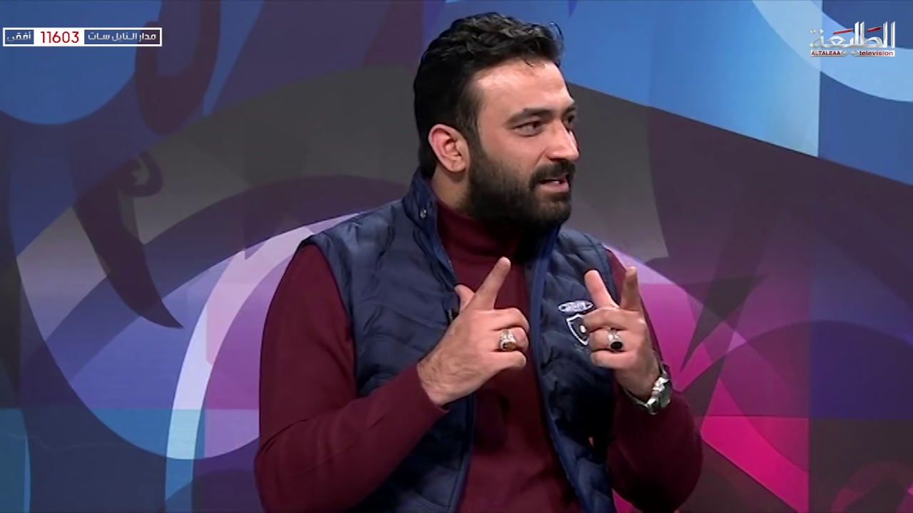 مداخلة من احد المتصلين ونقاش حاد مع المنشد مصطفى الربيعي