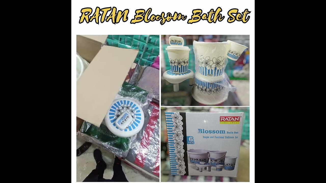 Ratan Blossom Bathroom Set 6 piece