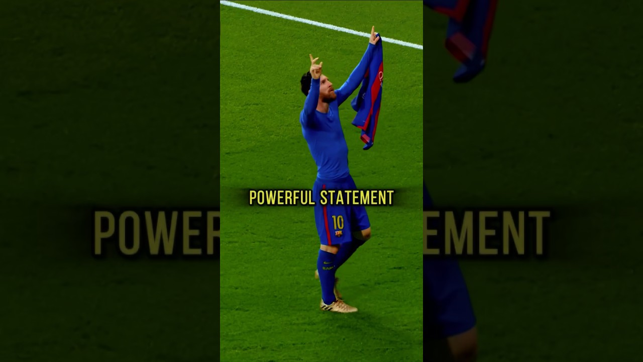 THE STORY BEHIND MESSI&rsquo;S ICONIC SHIRT CELEBRATION 🔥😳