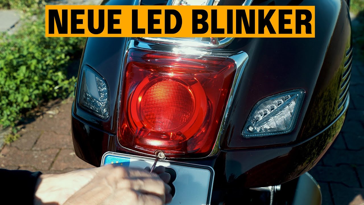Neue LED Blinker V2 Moto Nostra für Vespa GTS 300