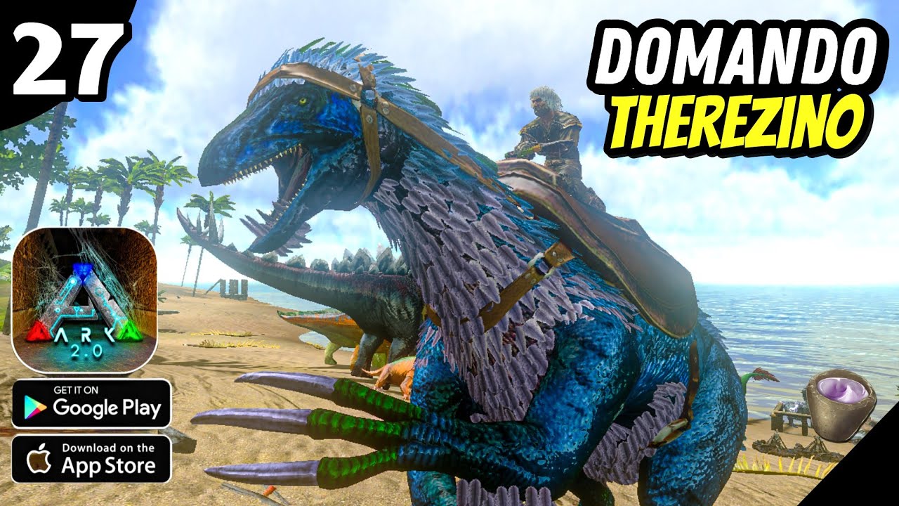 Como Domar o Melhor Dino do ARK MOBILE BRUTAL - Sobrevivendo 100 DIAS - EP 27 #jogos #juegos #ark 