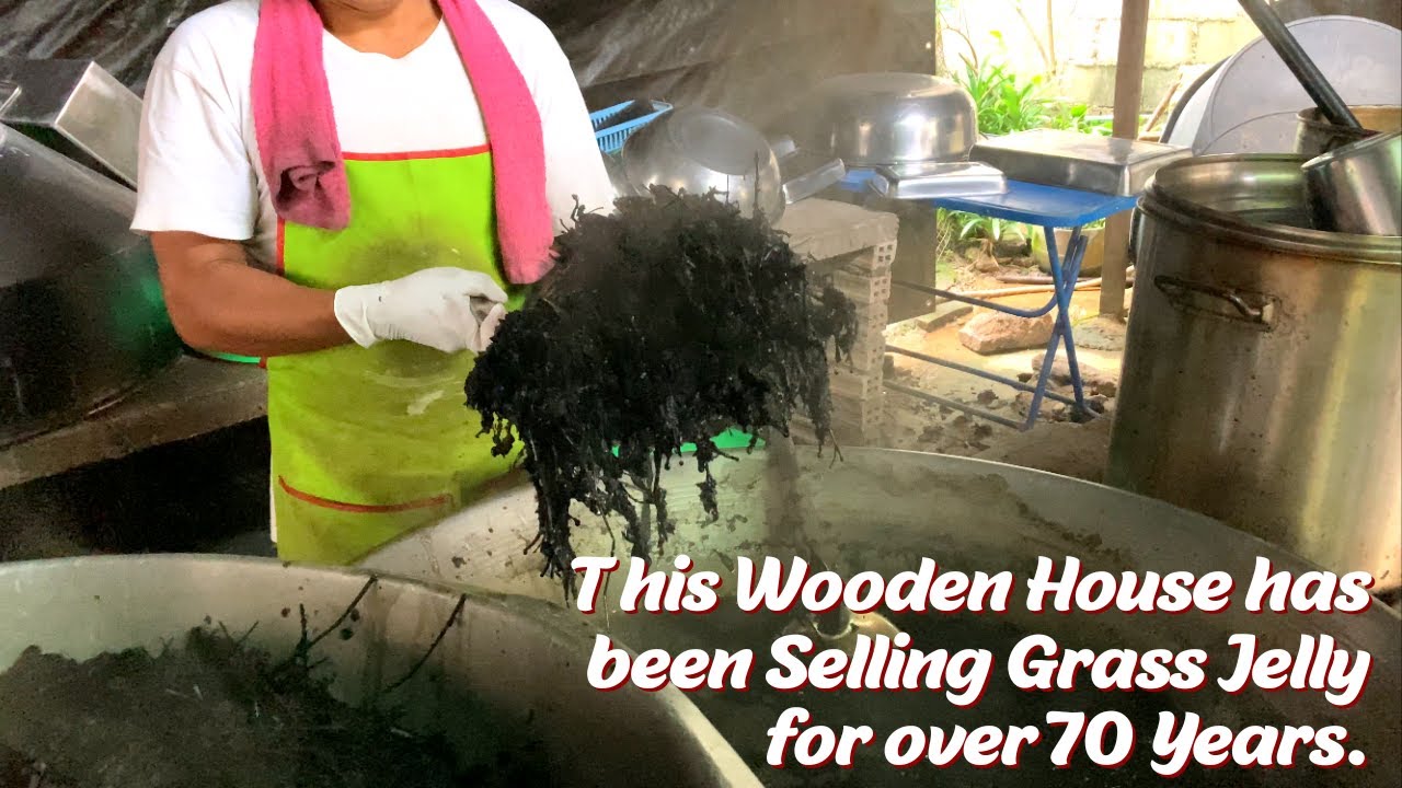 This Wooden House has been Selling Grass Jelly for Over 70 Years. - Thai Street Food