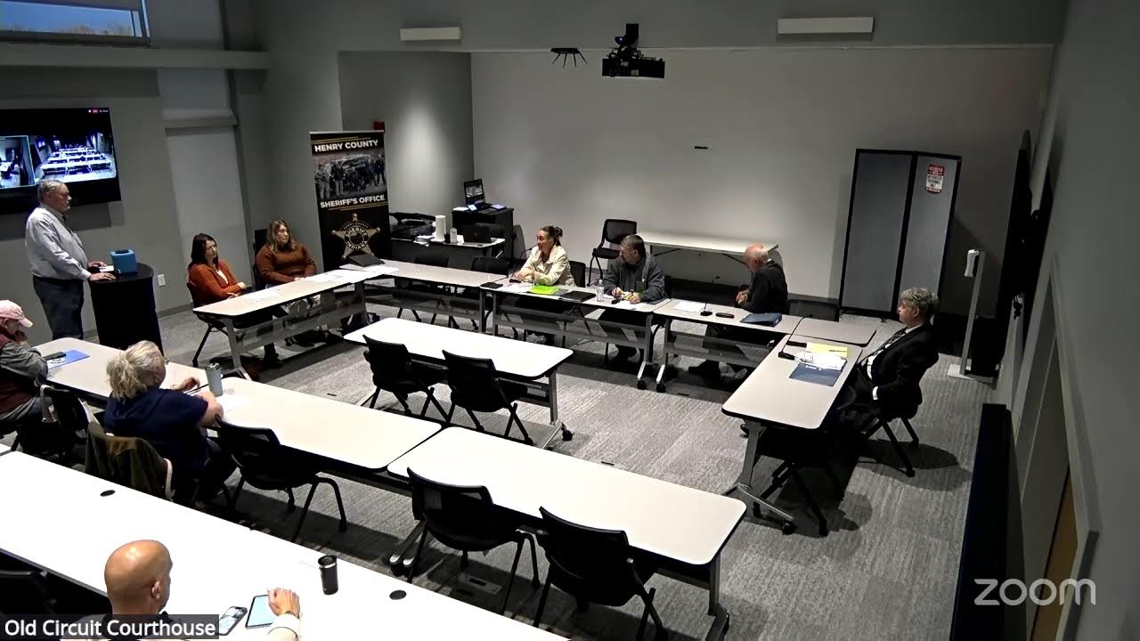 Henry County Commissioners' Zoom Meeting - 10/22/25