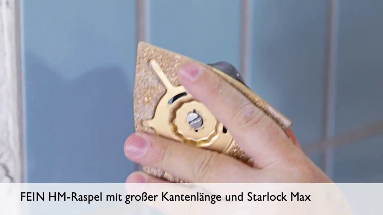 FEIN HM-Raspel mit gro&szlig;er Kantenl&auml;nge und Starlock Max