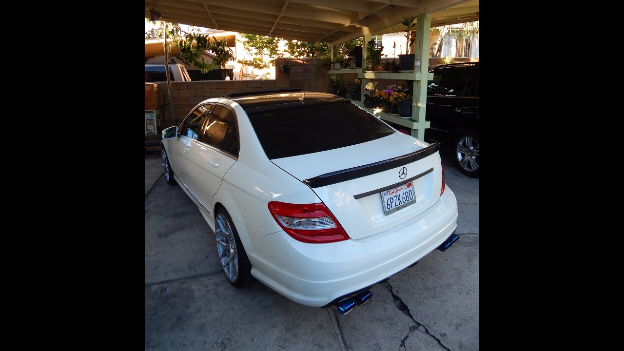 2011 Mercedes C300 - Straight Pipe vs. Magnaflow Mufflers