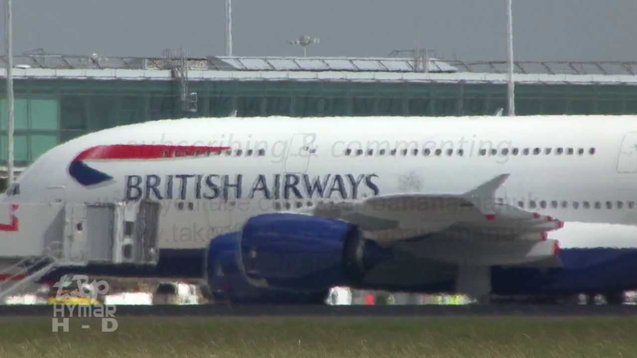FIRST EVER Airbus A380 British Airways Landing London Stansted Airport Exclusive G-XLEA