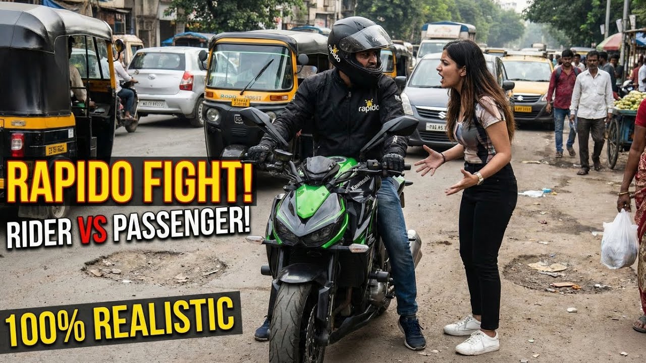 SHE STARTED FIGHTING! 😡 Rapido Ride on Z1000 Goes Wrong | Realistic Indian Road Rage?