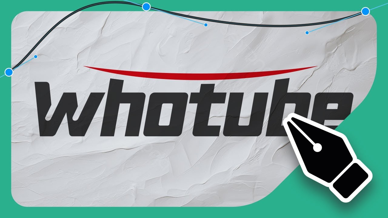 WhoTube Logo Design — Speed Art Timelapse | Friendly & Creative Lettering