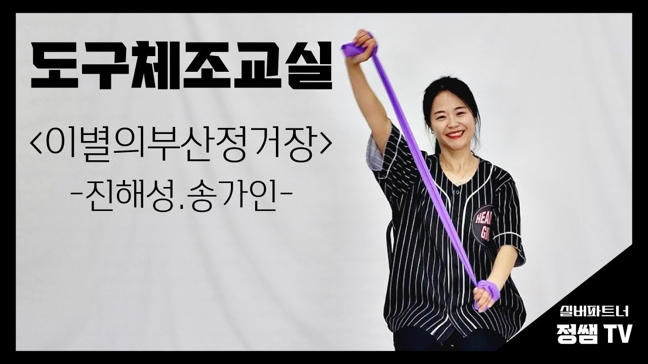 [이별의부산정거장 (진해성 송가인)] 쉬운 어르신 버전 건강 도구체조 세라밴드 운동 실버체조 의자체조 함께 배워요~!