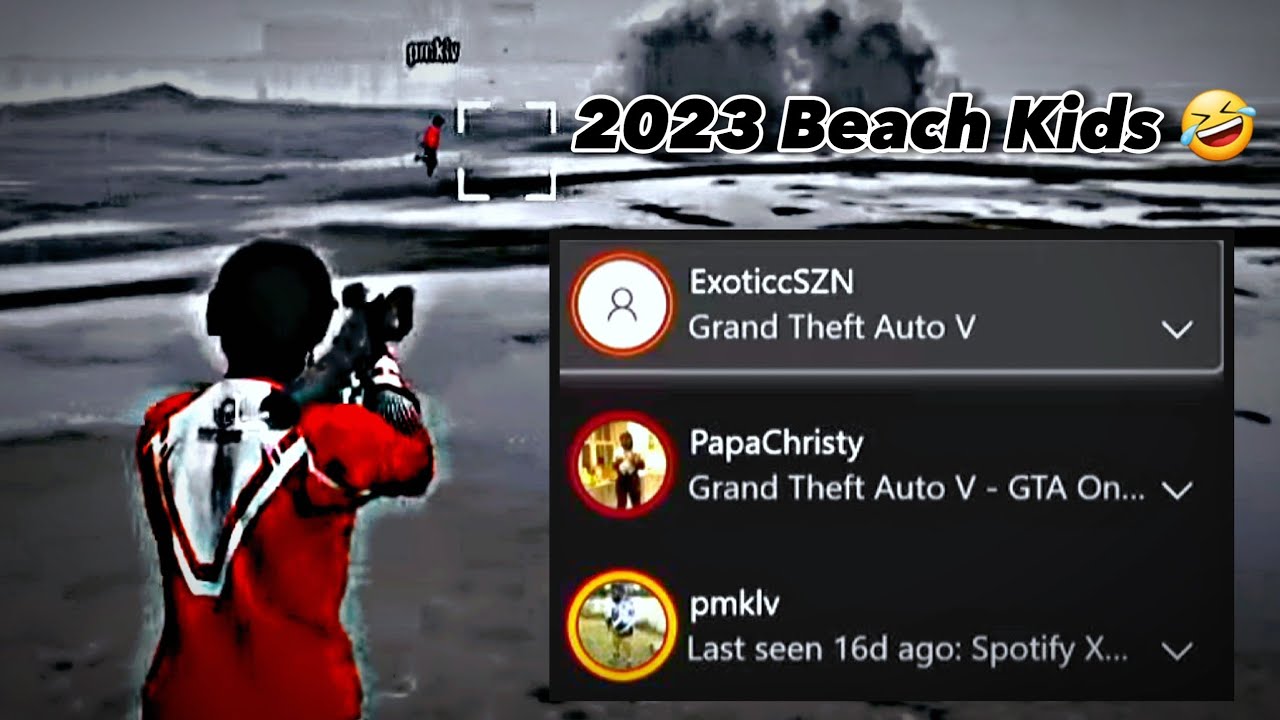 Playing Xbox Kids In Beach Aw Be Like: