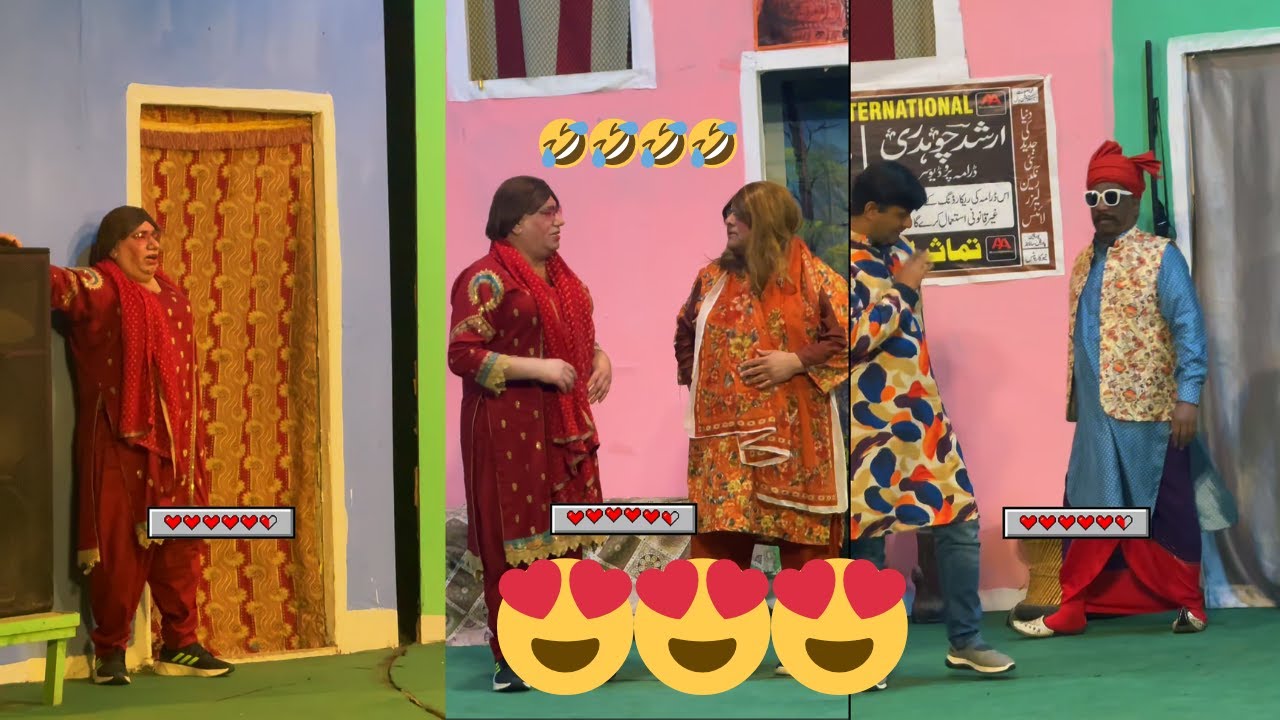 Nasir Choniyto & Aga Majid Funny Stage Drama Clip😂 | Amanat Chan & Afreen Pari | Best Comedy Scene