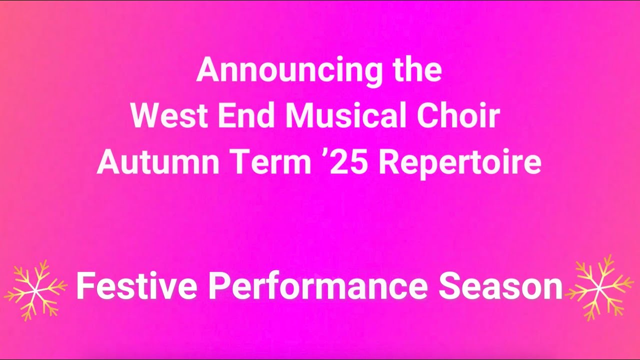 Autumn Term '25 Repertoire Announcement Video!