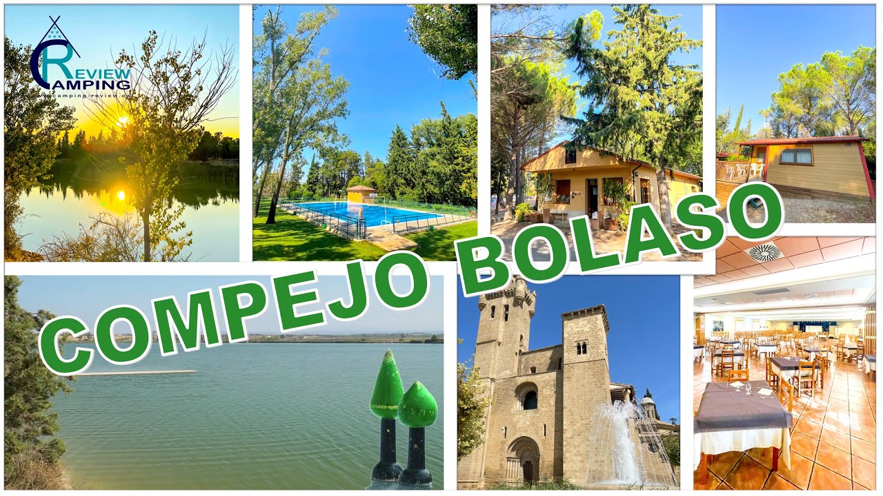 😱 DESCUBRE EL CAMPING COMPLEJO BOLASO con ENORME PISCINA 😱 Tenis  frontón y LAGO Zaragoza