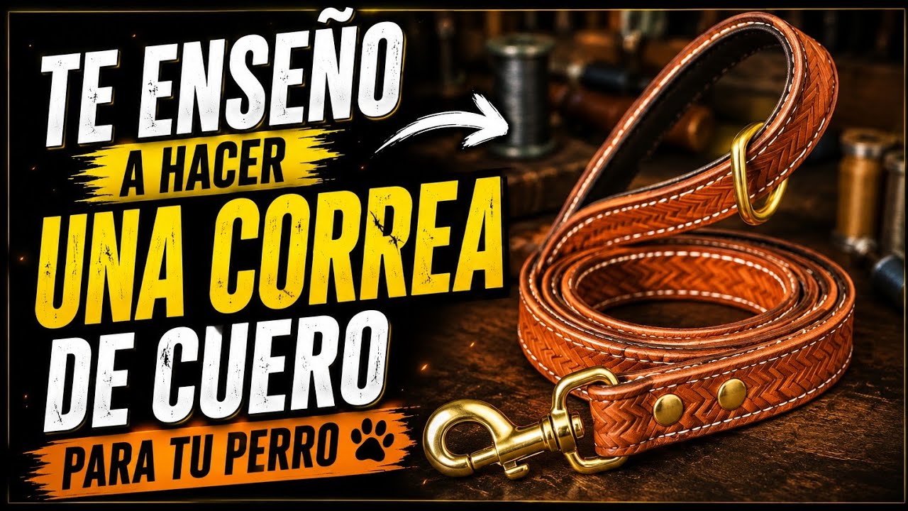 Como hacer correa de cuero para tú mascota 🐕🔥🔥