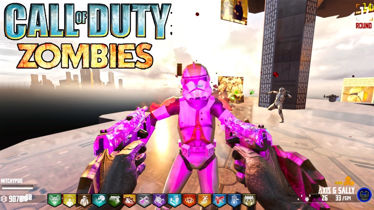 DEMOLISHING the STAR WARS TOWER Custom Zombie Map! (Black Ops 3)