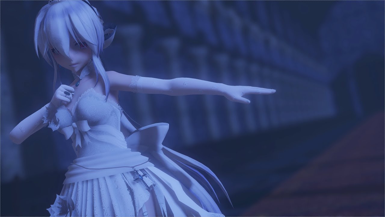 【ＭＭＤ】弱音ハクで「angelite」【誕生日記念2017】 4K