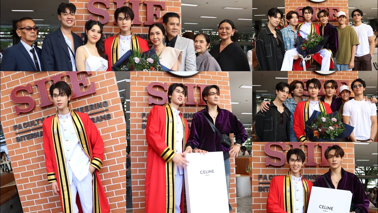 บรรยากาศงานรับปริญญา #ดังณัฎฐ์ฐชัย เพื่อนๆนักแสดงมาร่วมยินดี #จุงอาเชน #ปอนด์ณราวิชญ์ #ภูวินทร์
