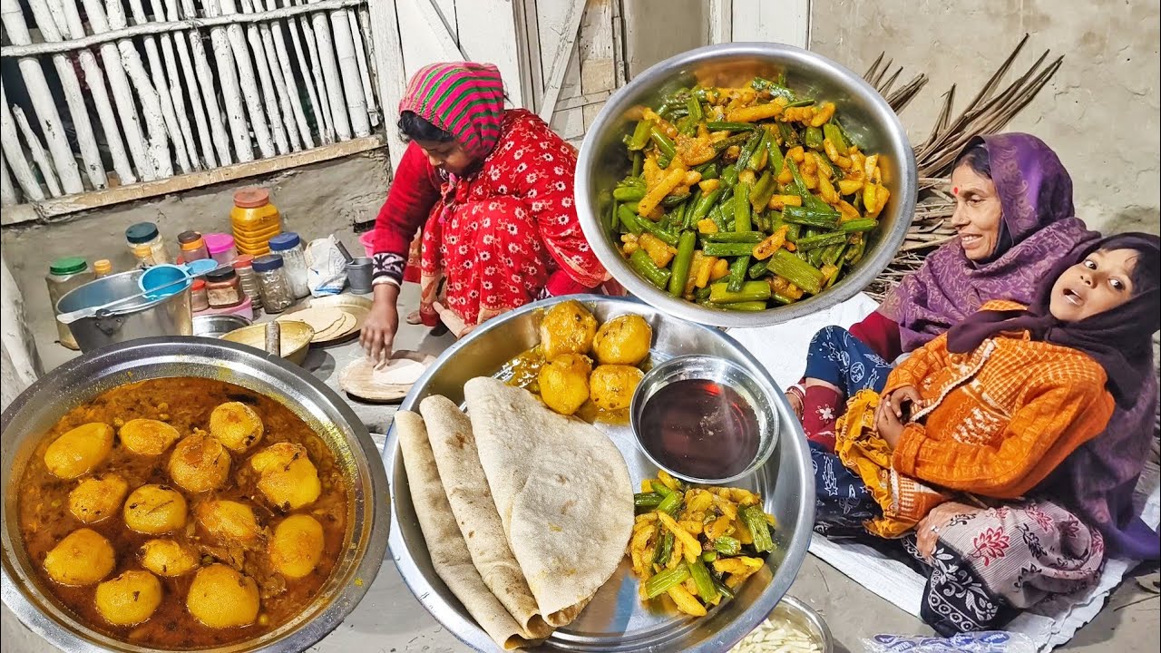 Barite Saradiner Onek Rokom Kajkormo,Rate Ruti,Alur Dom,Piyajkoli Alu Bhaja,Jhola Gur Diye Khaoya I