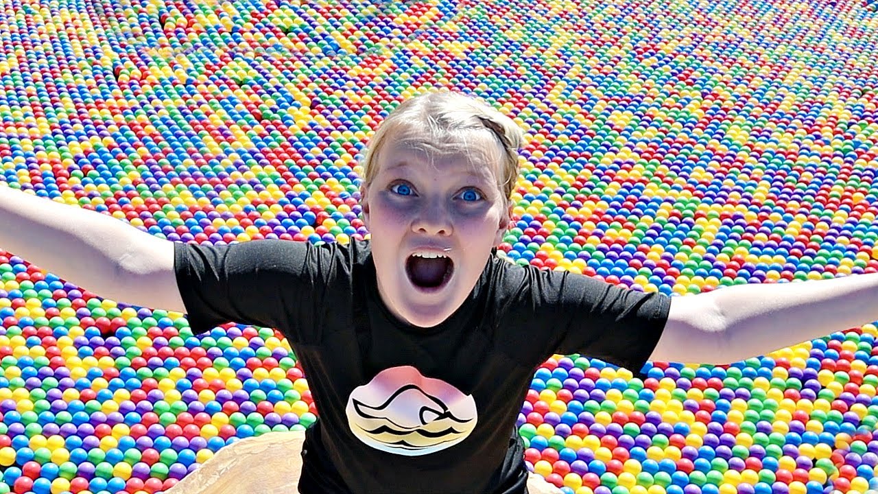 We FILL OUR POOL with 20,000 BALL PIT BALLS!