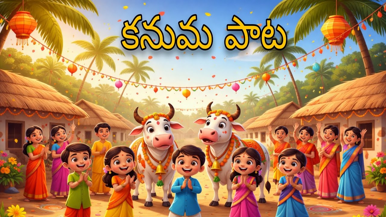 Kanuma Song for Kids | Telugu Festival Rhymes | Sankranti Special