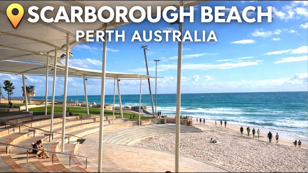Scarborough Beach Perth Australia  - 4K Walking Tour