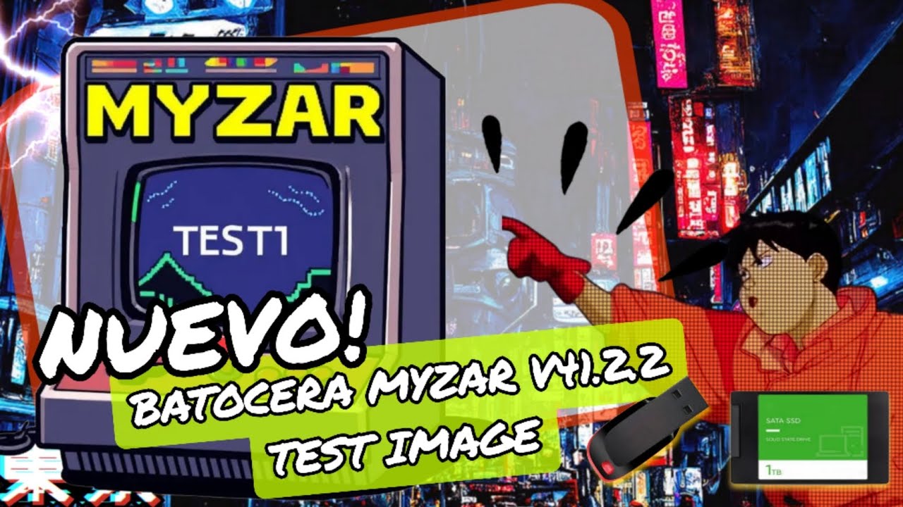 NUEVO BATOCERA MYZAR CRT 15KHZ TEST 1 [41.2.2] 📺👾🕹️ DOWNLOAD 🔽 TUTORIAL