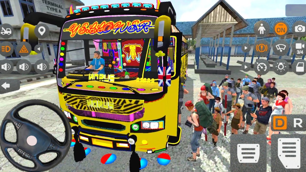 💥 Bus Simulator Indonesia Dangerous Road Driving 😱 | BUSSID Gameplay Video 