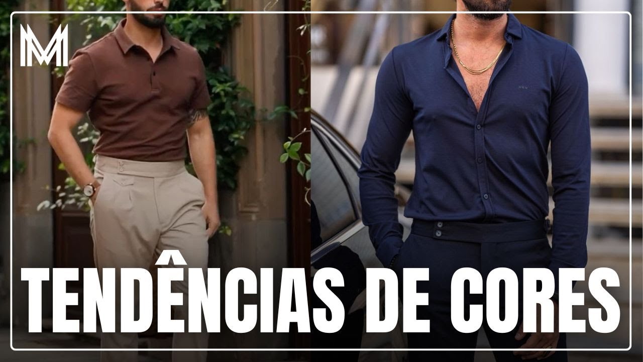 3 tend&ecirc;ncias de cores para 2025 | MODA MASCULINA