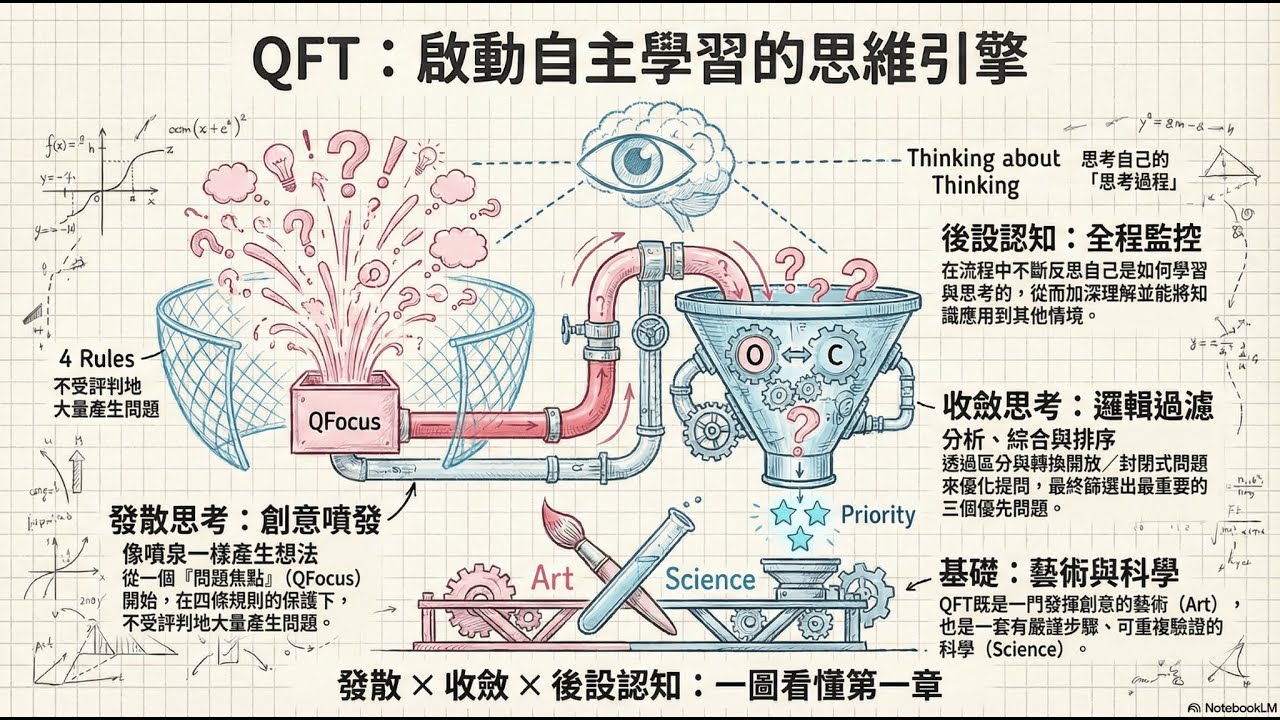 自主學習的提問技巧第1課：解鎖QFT：一個流程訓練三種核心思維