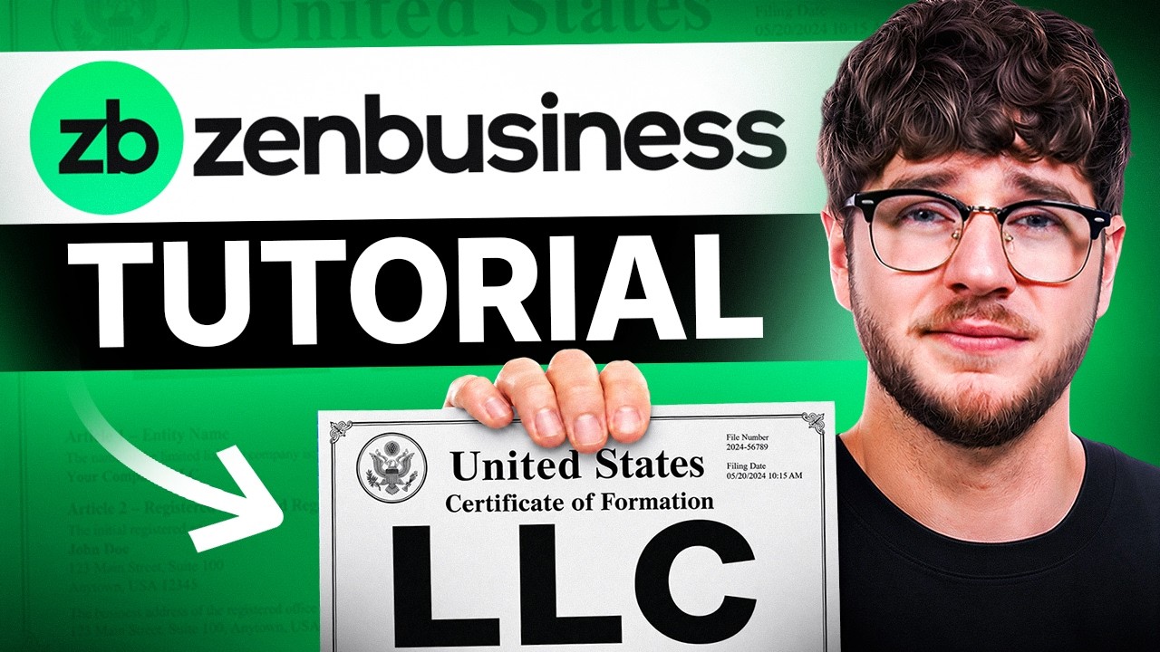 ZenBusiness LLC Formation Tutorial 2026 - Step by Step Walkthrough