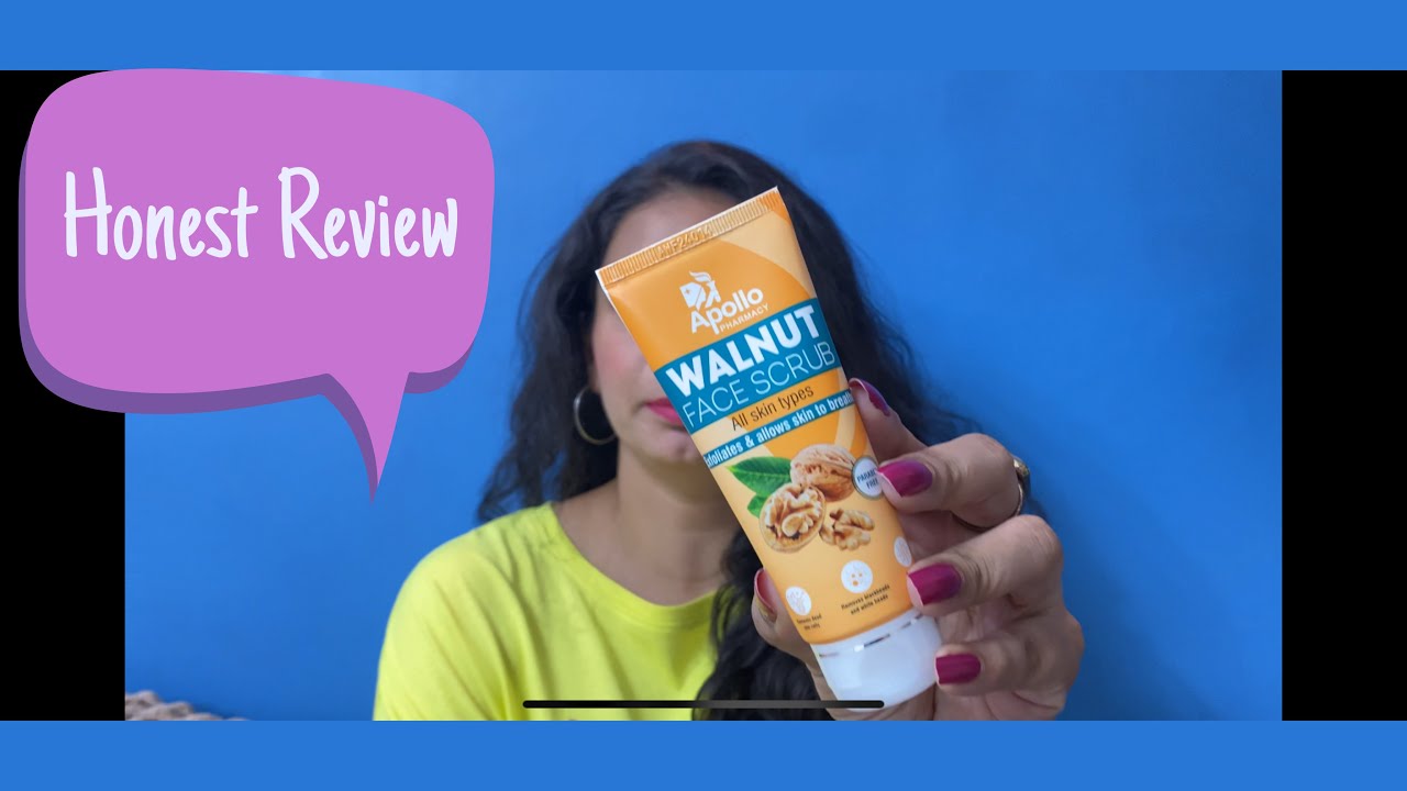 Apollo Pharmacy Walnut Face Scrub Review|| Apollo Life