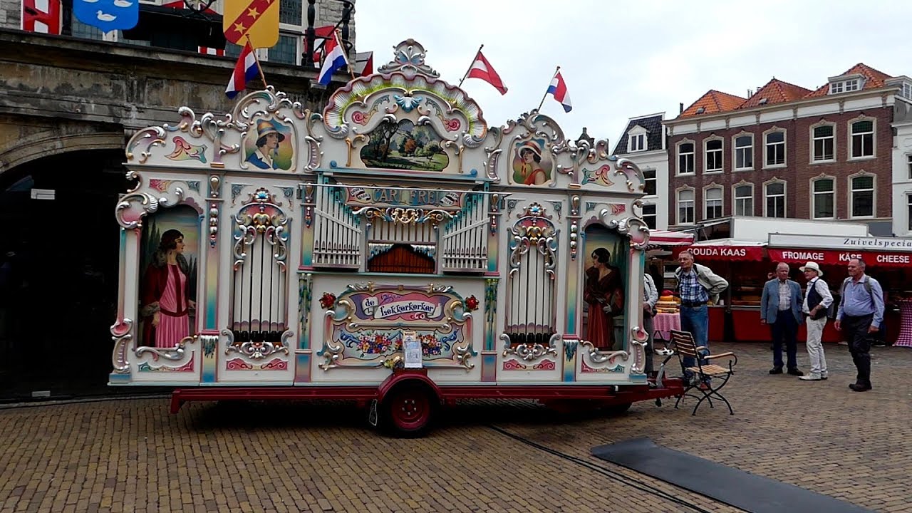 16-08-2018 Draaiorgel De Lekkerkerker op de Kaasmarkt van Gouda