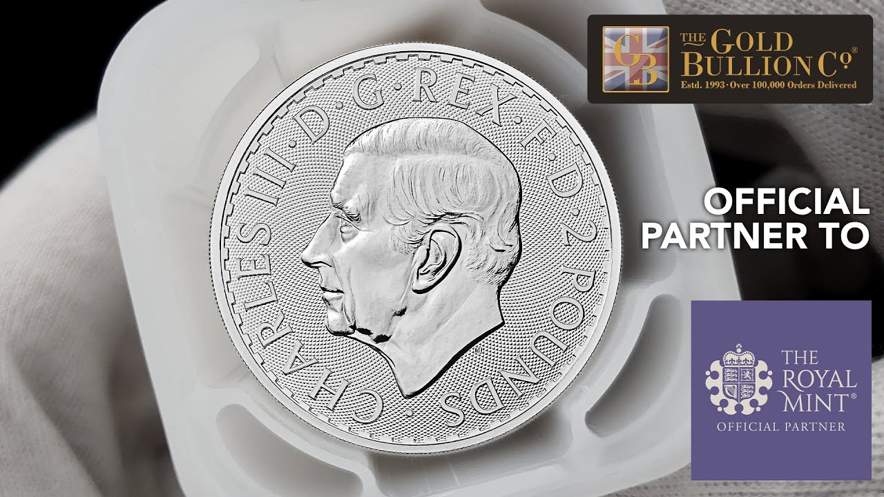 2023 25 x 1oz Silver Britannia Coins (King Charles III Portrait) in a Tube